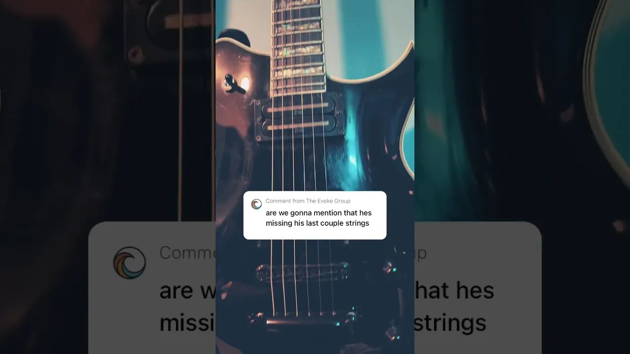 All 6 Strings there, just didn’t come through because of the filter I used for the video…