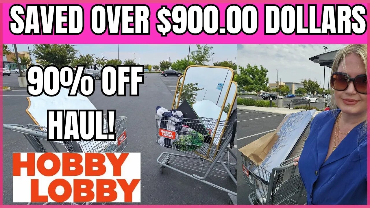 HOBBY LOBBY 90% OFF HAUL | SAVED OVER $900.00 | 3 CARTS | #hobbylobby #hobbylobbyshopping