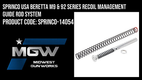 Sprinco USA Beretta M9 & 92 Series Recoil Management Guide Rod System - SPRINCO-14054