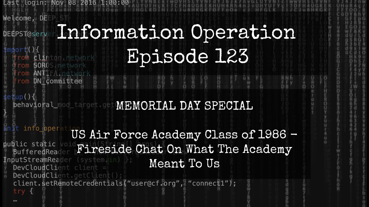 IO Episode 123 - USAFA Class Of 86 Fireside Chat - What The Academy Meant To Us