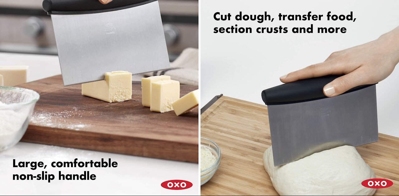 🏡OXO Good Grips Stainless Steel Scraper & Chopper