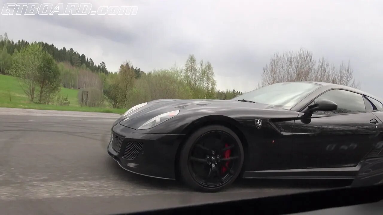 Ferrari 599 GTO gets trolled by 1001 HP Bugatti Veyron and 625 HP McLaren MP4-12C Convertible