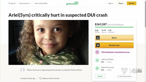 Donations for girl injured in Britt Reid crash surpass $350,000