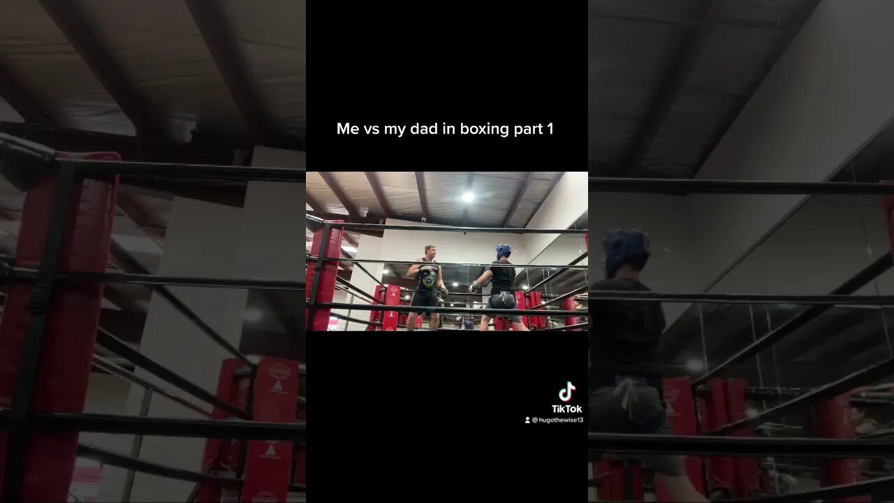 Me vs my dad in boxing part 1 #gym #boxing