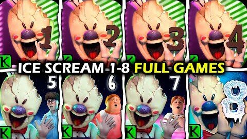 Live play! Mega level of Ice Scream Horror Game