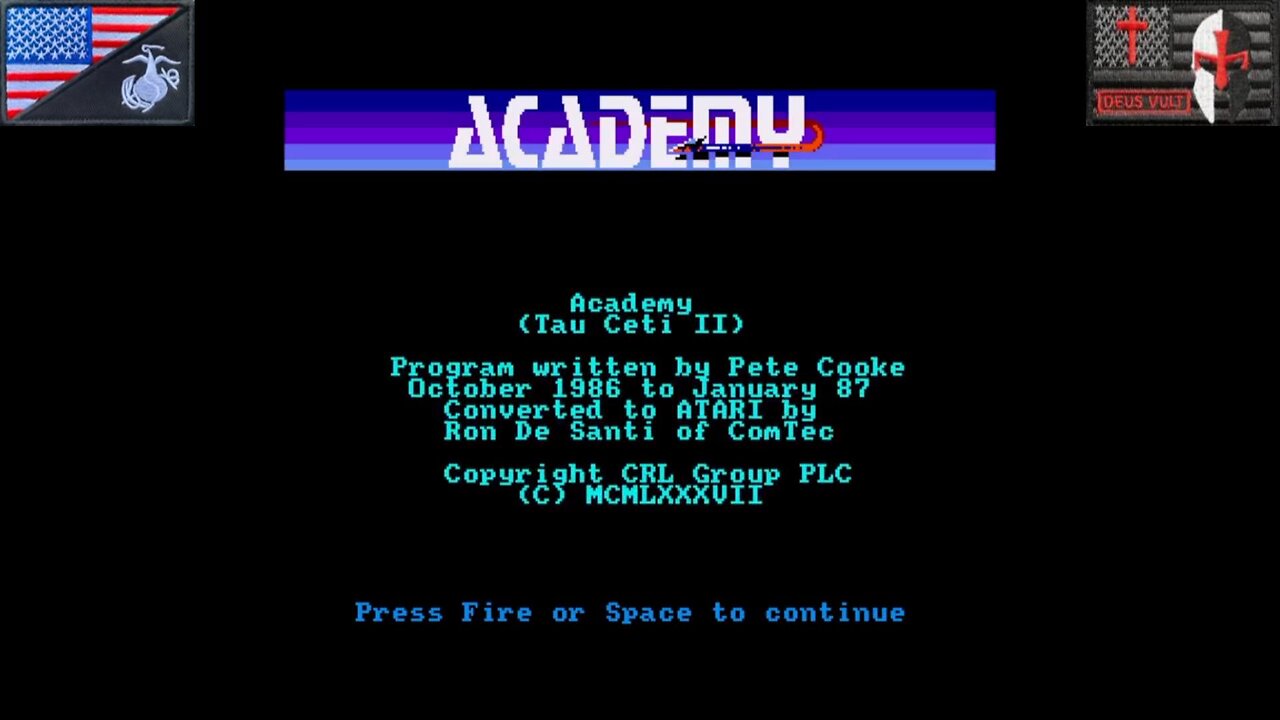 Academy: Tau Ceti II (Atari ST - Attract Mode) [EU Only]