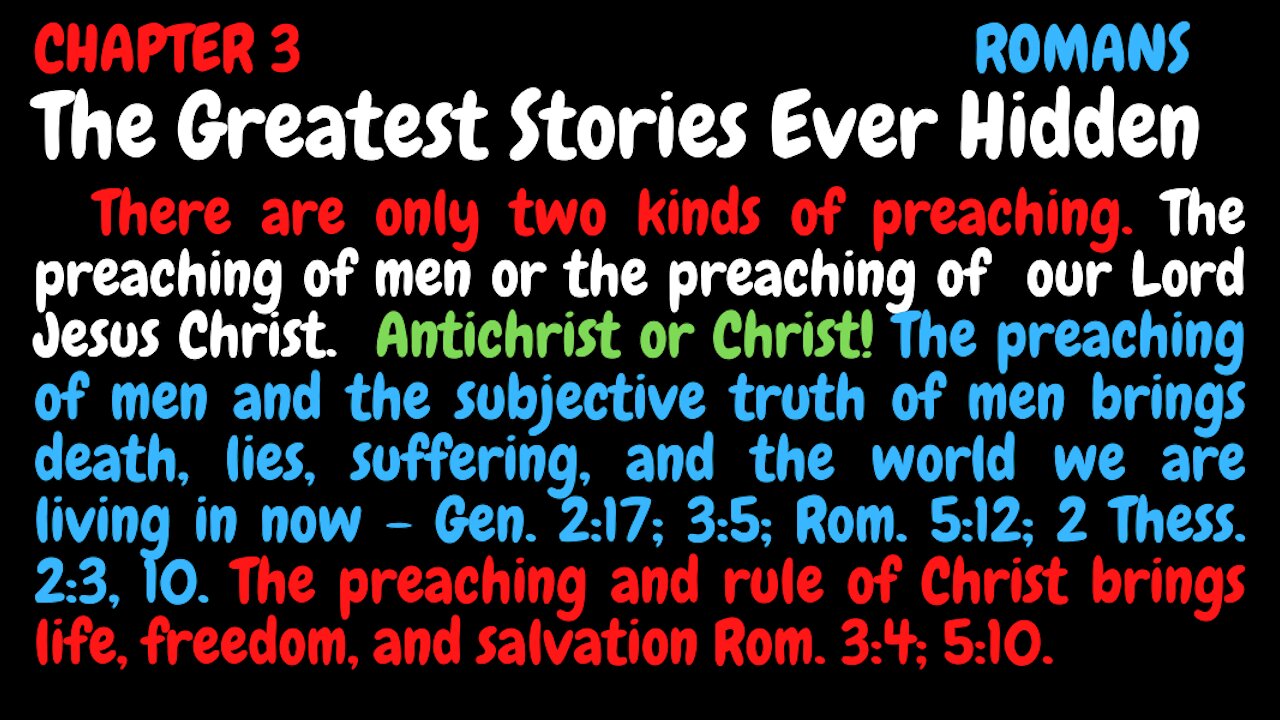 THERE ARE TWO KINDS OF PREACHING; MAN'S OR CHRIST'S, ANTICHRIST'S OR CHRIST'S.