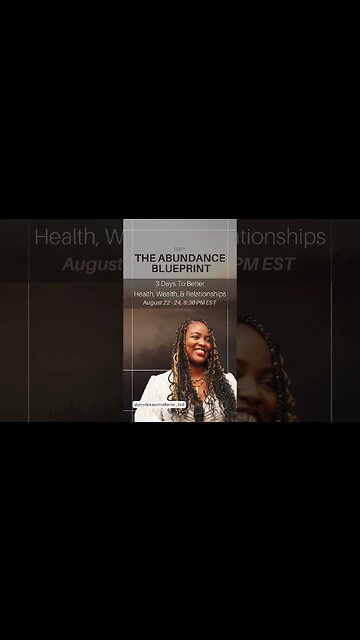 8/22 -24, I’ll be live here on Youtube. Click “notify me” on the videos so you don’t miss out!