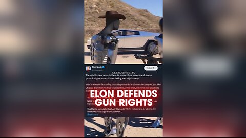 Alex Jones: Elon Musk Stands With Trump, Defends Your Gun Rights - 9/8/24