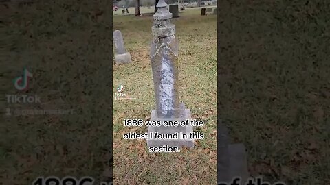 Headstone I found from 1886. #headstone #cemetery #19thcentury #texas #old