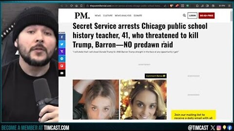 SECRET SERVICE ARRESTS WOMAN WHO THREATENED TRUMP AND BARRON'S LIVES, SOCIAL ORDER IS BREAKING DOW..