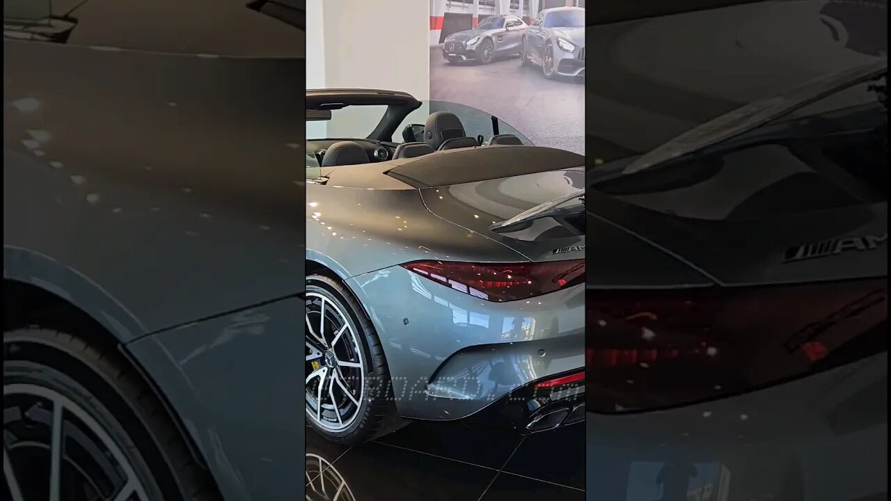 💥Selenite Grey Mercedes SL63 AMG at AMG Center Gothwnbirg, Sweden #sl63 #mercedessl63amg #mercedes