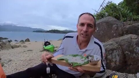 Solo Hootchie camping on mini island Kayaking Beach Shark fishing ~~~~~ 26