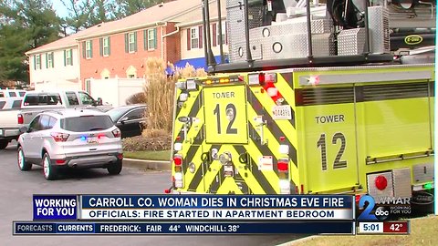 Carroll Co. Woman Dies in Christmas Eve Apartment Fire