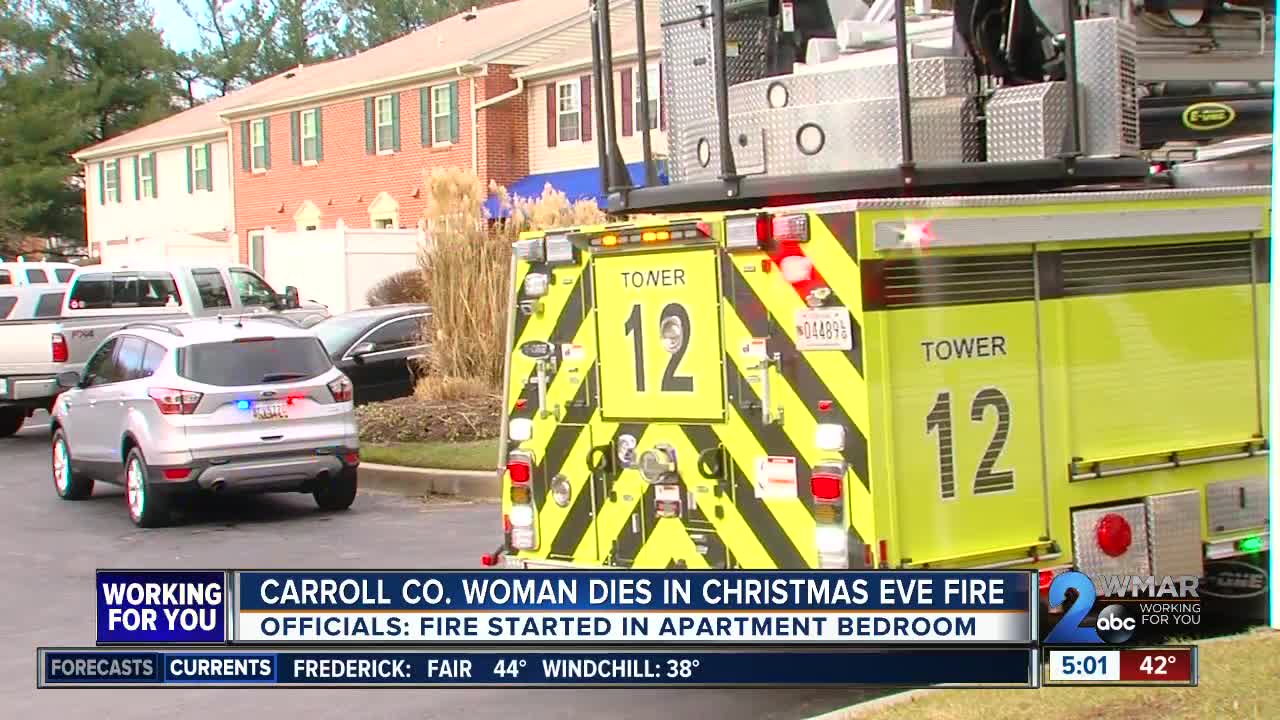 Carroll Co. Woman Dies in Christmas Eve Apartment Fire