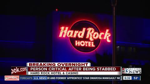 Man stabbed at Hard Rock Hotel