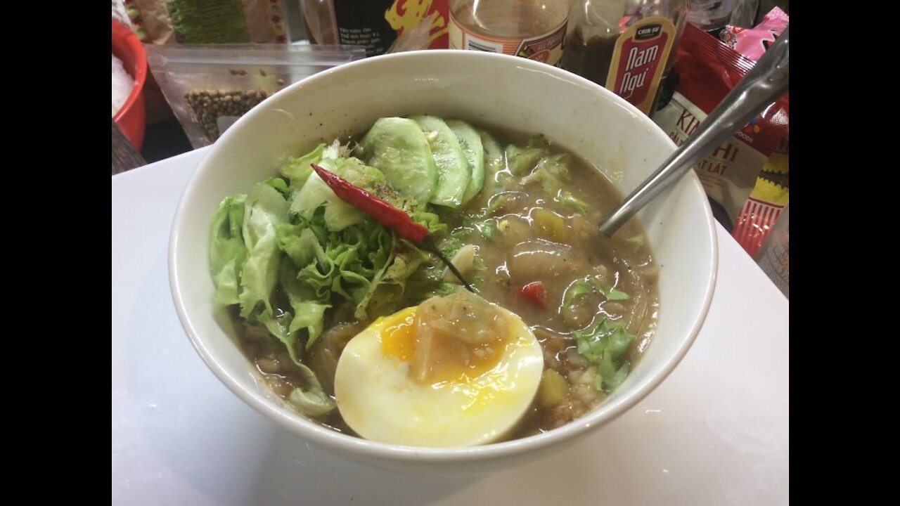 S1 Edition #50 HEALTHY THAILAND Original "Jok" Inspired Rice Soup (Original cuisine)