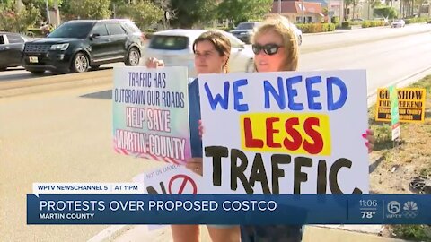 Stuart residents protest new proposed Costco, apartment complex