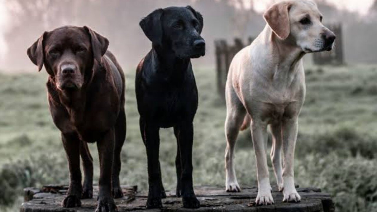 The woman met a pack of very sweet dogs on the mountain road