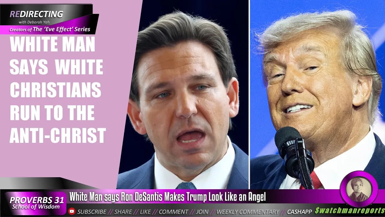 WHlTE Man says Ron DeSantis Makes Trump Look Like an Angel & WHlTE Christians run to the Anti-Christ