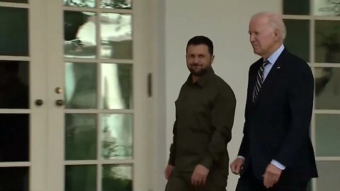 Biden, Zelenskyy Take Quick Stroll For The Cameras, Then Head Into The Oval Office