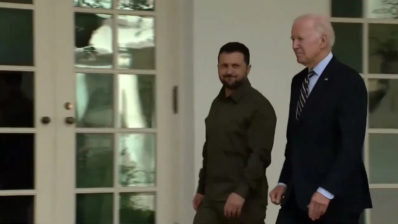 Biden, Zelenskyy Take Quick Stroll For The Cameras, Then Head Into The Oval Office