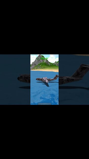 Landing MC-400 in the water | Turboprop Flight Simulator #shorts