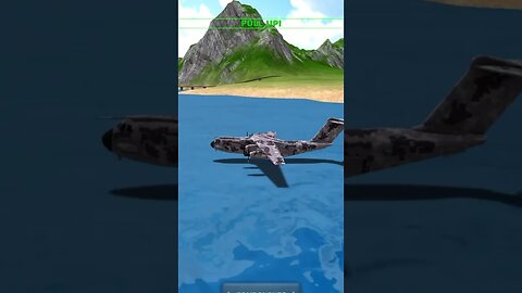 Landing MC-400 in the water | Turboprop Flight Simulator #shorts