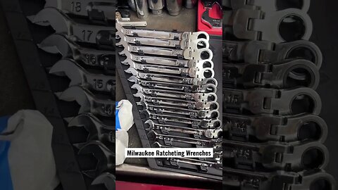 Milwaukee Ratcheting Wrenches #tools #diy #mechanic #cars #toolbox #automotive #milwaukeetools