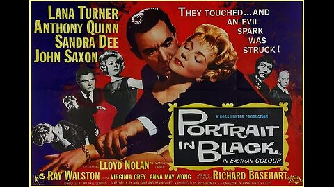 PORTRAIT IN BLACK 1960 Wealthy Woman & Lover Doctor Murder Invalid Husband FULL COLOR MOVIE in HD