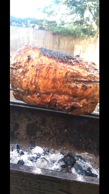 Pork loin rotisserie Style