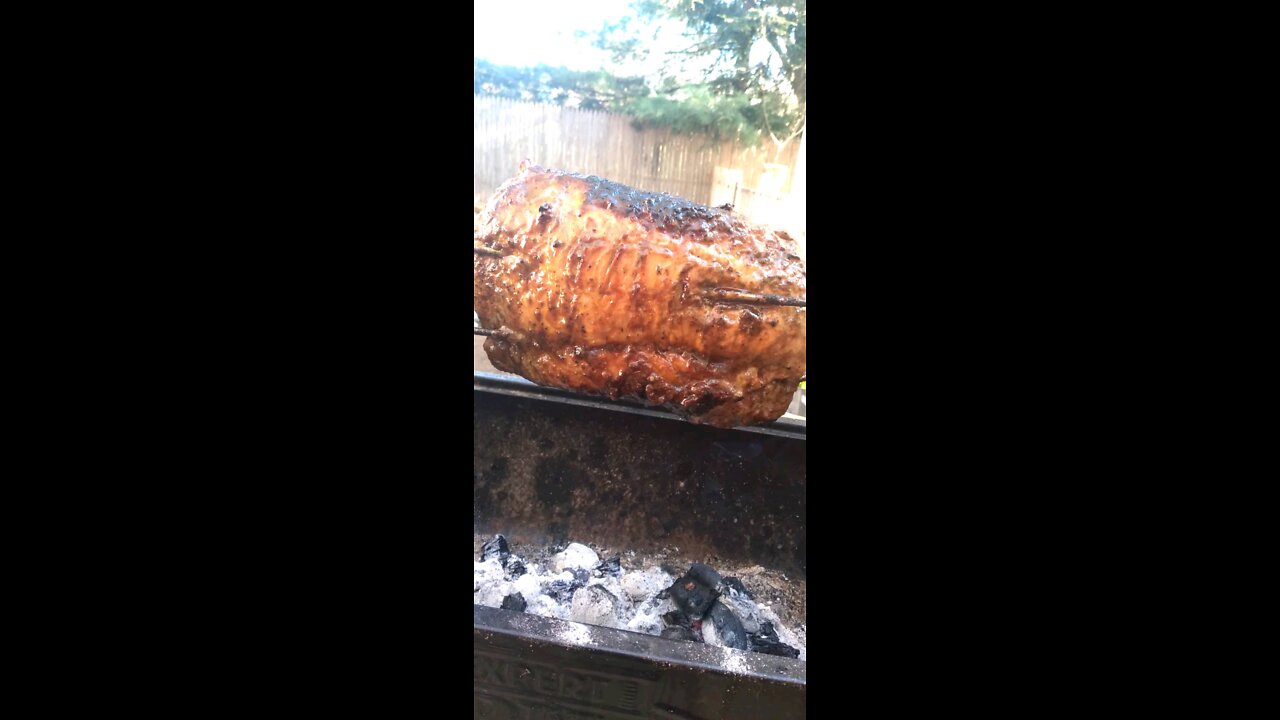 Pork loin rotisserie Style