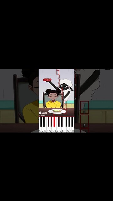 Yes or No? Create a Burger Challenge!(@fash)Amanda the Adventurer Animation - Octave Piano Tutorial