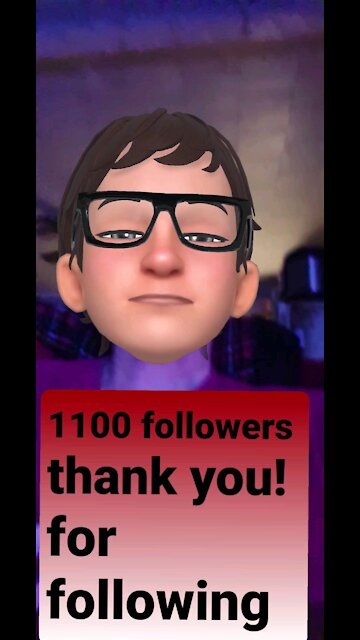 1100 followers NOW!