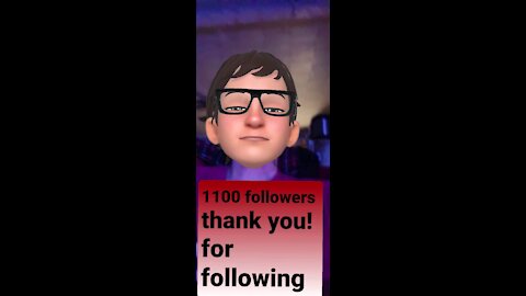 1100 followers NOW!