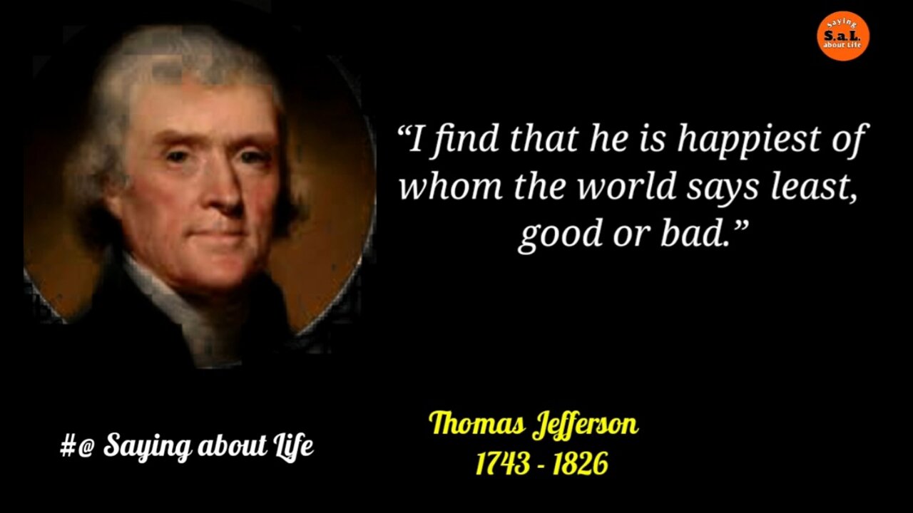 Thomas Jefferson's Quote Being A Good Leader#greatest quotes