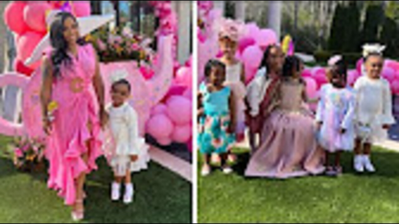 Toya Johnson & Daughter Reign Attend Porsha' Daughter Pillar's 3rd B-day Party!❤️🎈