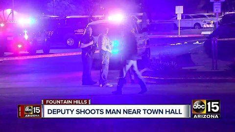 Emergency crews respond to reports of deputy-involved shooting in downtown Fountain Hills