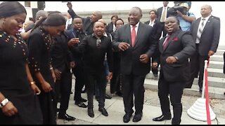 SOUTH AFRICA - Cape Town - President Cyril Ramaphosa unveils inscriptions depicting the values of the Constitution (Video) (BAd)