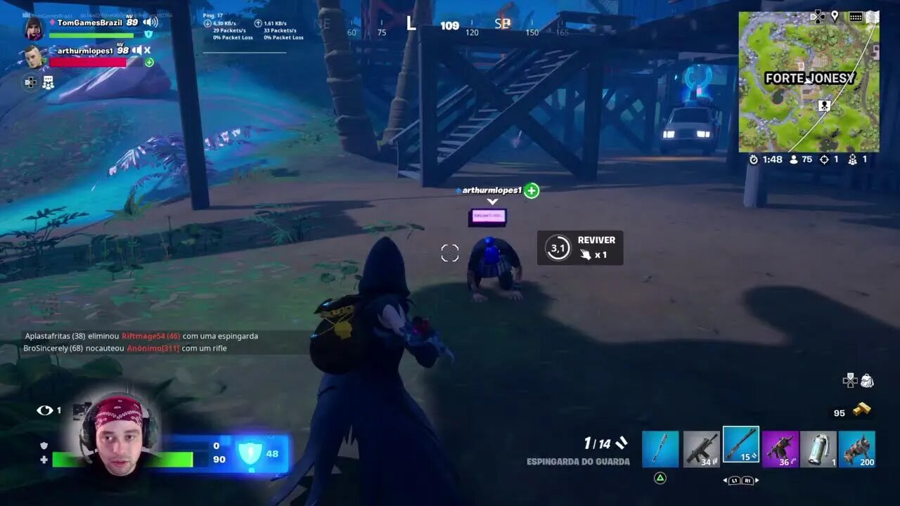 Ao Vivo Fortnite com OS INSCRITOS ,Bora Jogar?