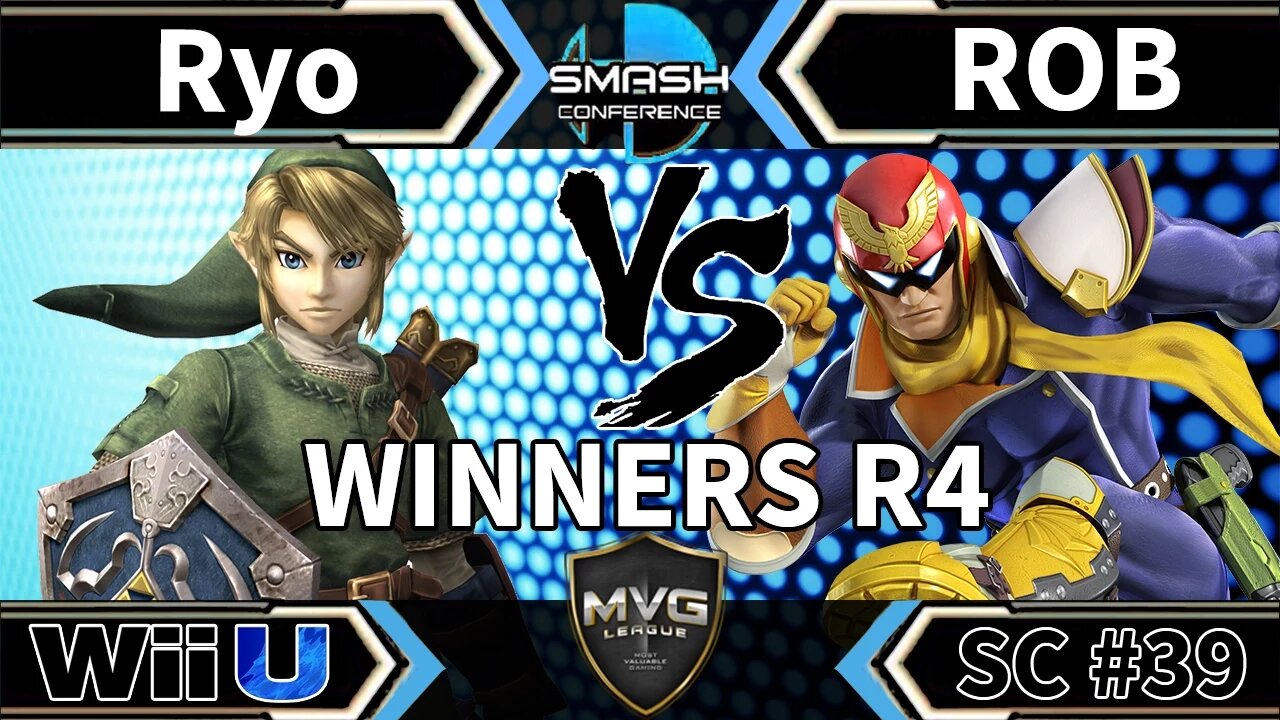 MVG|Ryo (Link & Little Mac) vs. ROB (Captain Falon) - SSB4 Winners R4 - Smash Conference 39