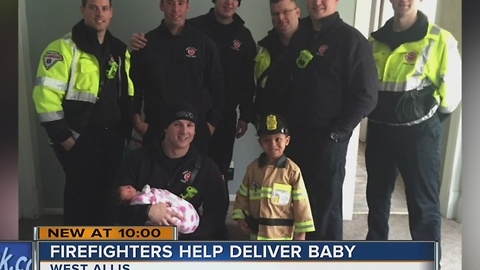 West Allis firefighters deliver baby, surprise family