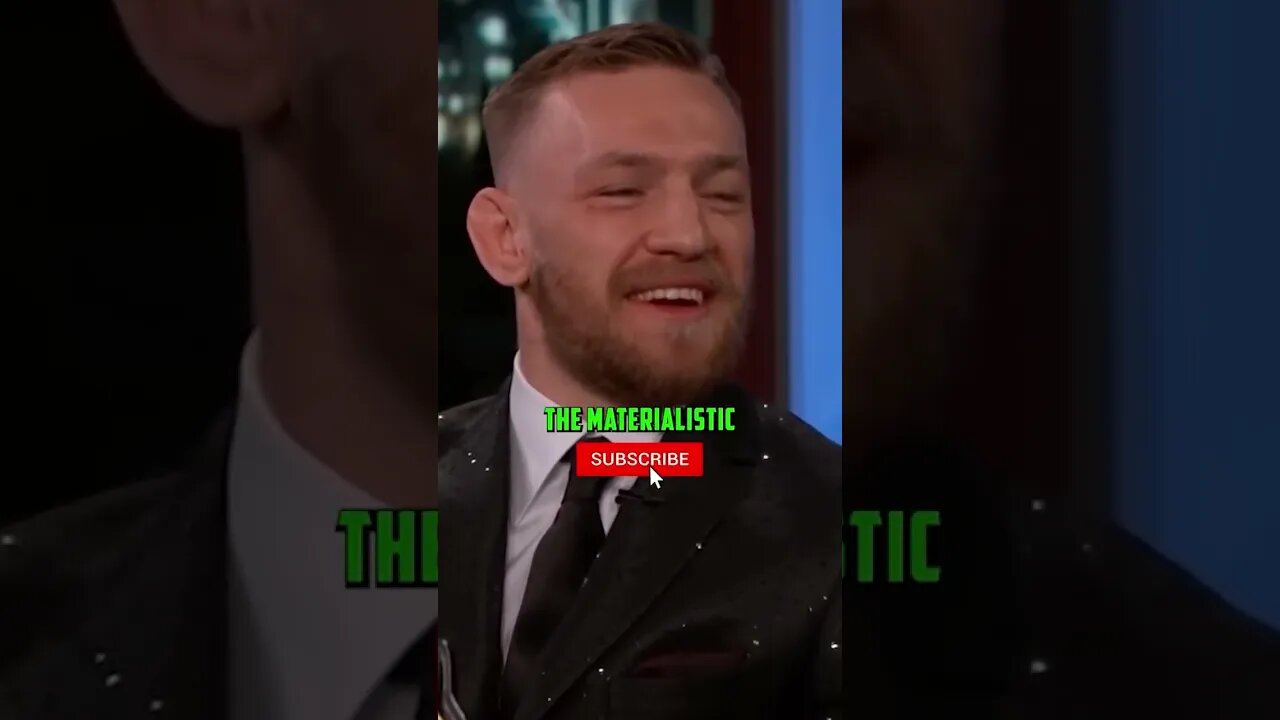 Conor McGregor Loves Materialistic Things