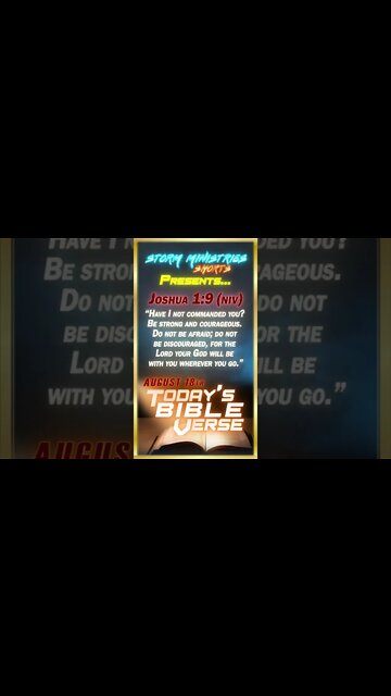 8.18.2022 | STORM MINISTRIES | Daily Bible Verse | Joshua 1:9 (NIV) | #shorts