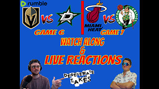 Heat @ Celtics & Knights @ Stars Live Watch Along and Reactions!