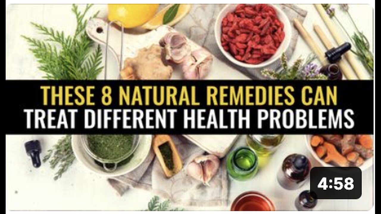 These 8 Natural remedies can treat different health problems