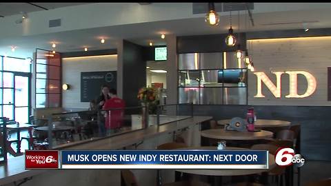 Musk opens Indianapolis restaurant at 46th and College, his second restaurant in the city