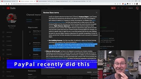 NEW Youtube Shorts Monetisation T&C - Accept them or get Booted!