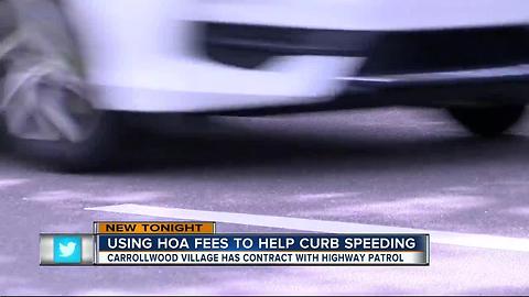 Tampa Bay Area's community uses HOA fees to curb speeding