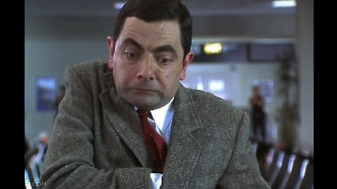 Mr Bean brings a "GUN" to AIRPORT.